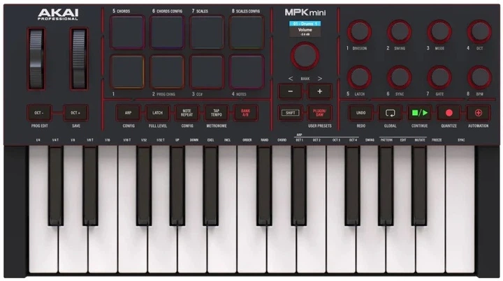 Синтезатор Akai MPK MINI 4 Черный – фото, отзывы, характеристики в