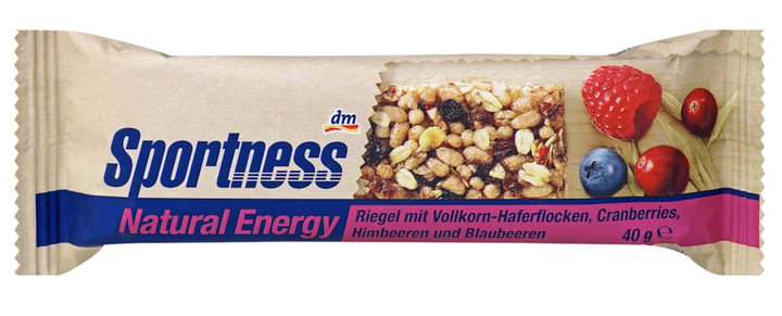 Натуральный энергетический батончик Sportness Berry Mix Energy Bar 40 г - Фото 1 Натуральный энергетический батончик Sportness Berry Mix Energy Bar 40 г - изображение 1