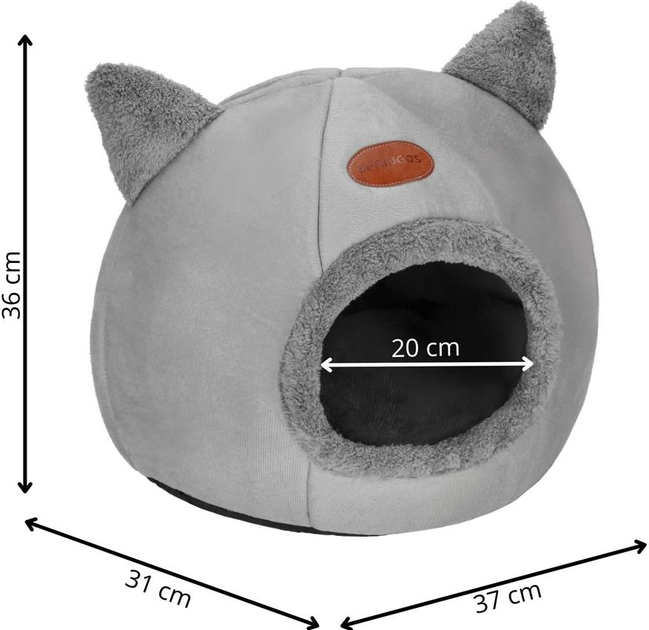 Будиночок для кота Springos 31 x 37 x 36 см PA0239 (5907719480190) - зображення 6