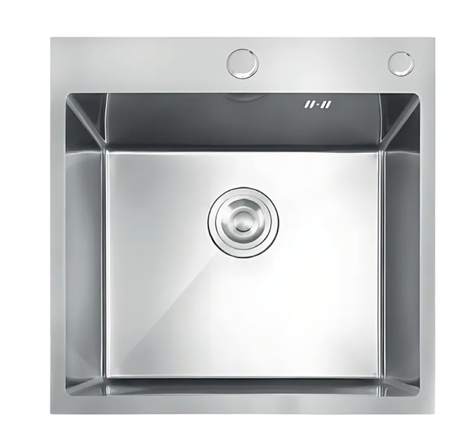 Кухонна мийка MIXXUS 500×500 см, товщина 3,0/0,8 мм, DECOR Nano-Silver, з нержавіючої сталі - Фото 1 Кухонна мийка MIXXUS 500×500 см, товщина 3,0/0,8 мм, DECOR Nano-Silver, з нержавіючої сталі - изображение 1