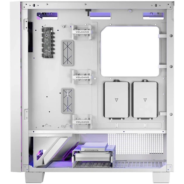 Корпус Modecom VOLCANO PERUN APEX ARGB MIDI WHITE 4x140mm fans USB 3.0x2+TYPE-C без БЖ ATX (AT-PERUN-4F-ARGB-20-00000) - зображення 6