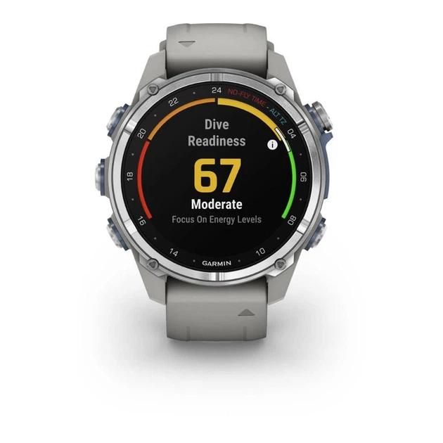 Смарт-часы Garmin Descent Mk3 43 mm Stainless Steel with Fog Gray Silicone Band (010-02753-04/03 - изображение 7