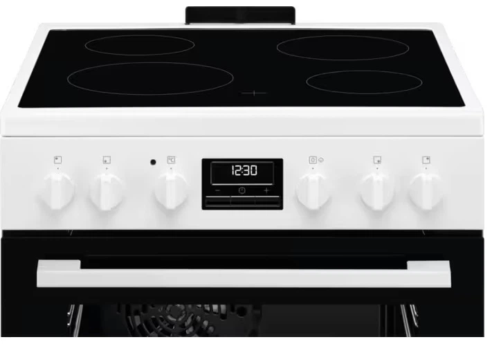 Плита склокераміка Electrolux LKR664177W 58 л 4 конфорки Білий - зображення 3