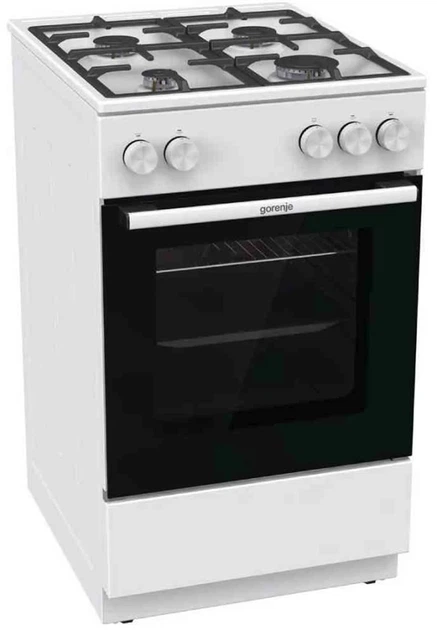 Газова плита Gorenje 4 конфорки емаль 50х85х59,4 см біла 70 л (683543) - зображення 7