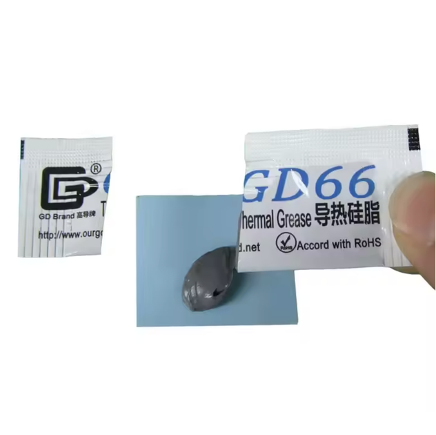 Силіконова термопаста Thermal Grease GD66 0.8 г 1.05 W/m·K для процесорів світлодіодів мікросхем - Фото 2 Силіконова термопаста Thermal Grease GD66 0.8 г 1.05 W/m·K для процесорів світлодіодів мікросхем - зображення 2