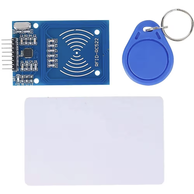 Комплект RFID ридер RC522 с брелком и картой модуль чтения бесконтактных карт - Фото 3 Комплект RFID ридер RC522 с брелком и картой модуль чтения бесконтактных карт - изображение 3