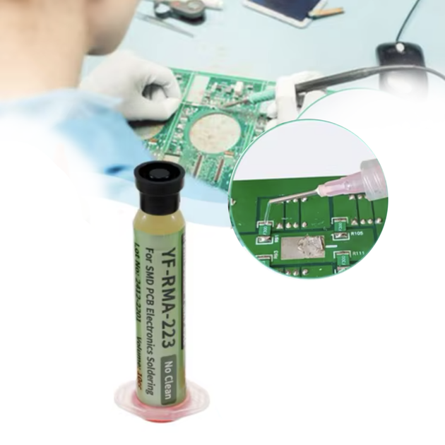 Флюсовая паста YF-RMA-223 10CC no clean для пайки SMD PCB - Фото 2 Флюсовая паста YF-RMA-223 10CC no clean для пайки SMD PCB - изображение 2