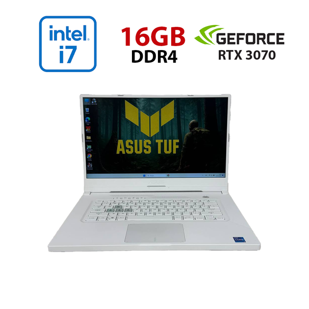 Игровой ноутбук Asus TUF F15 FX516PR / 15.6" (1920x1080) IPS / Intel Core i7-11375H (4 (8) ядра по 3.0 - 5.0 GHz) / 16 GB DDR4 / 1000 GB SSD NVMe / nVidia GeForce RTX 3070, 8 GB GDDR6, 256-bit б/у - Фото 1 Игровой ноутбук Asus TUF F15 FX516PR / 15.6" (1920x1080) IPS / Intel Core i7-11375H (4 (8) ядра по 3.0 - 5.0 GHz) / 16 GB DDR4 / 1000 GB SSD NVMe / nVidia GeForce RTX 3070, 8 GB GDDR6, 256-bit б/у - изображение 1