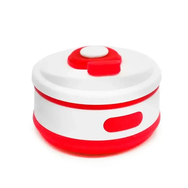 Чашка силиконовая SILICON MAGIC CUP с герметичной крышкой и поилкой Красная 7194 - изображение 9
