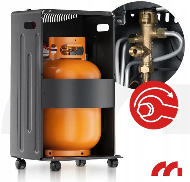 Газовий обігрівач конвектор MALTEC GAS-5000WT 4.2 кВт на 65 м² - Фото 8 Газовий обігрівач конвектор MALTEC GAS-5000WT 4.2 кВт на 65 м² - зображення 8