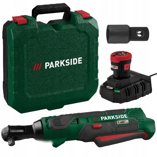 Акумуляторна тріскачка Parkside PAR 12 B1 трещотка з акумулятором та зарядним пристроєм - Фото 1 Акумуляторна тріскачка Parkside PAR 12 B1 трещотка з акумулятором та зарядним пристроєм - изображение 1