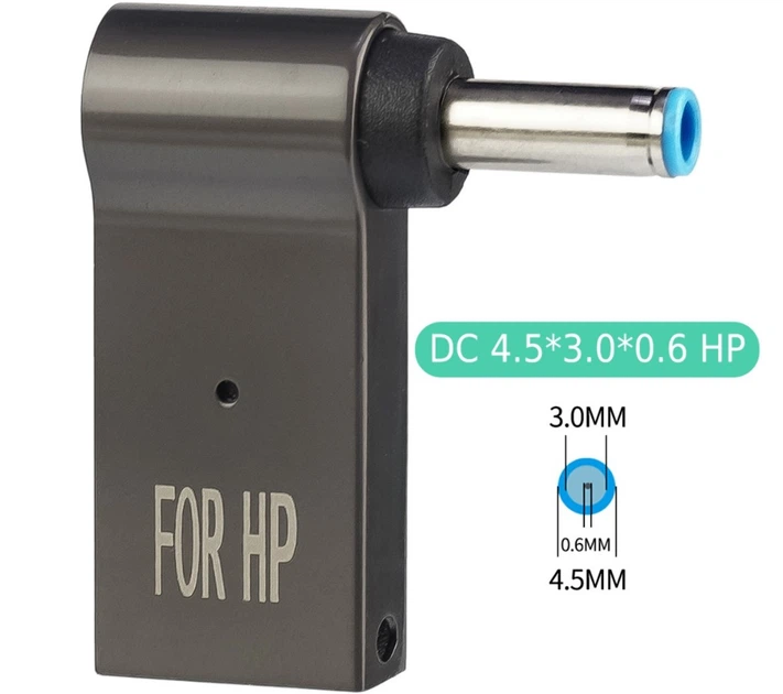 Адаптер для зарядки ноутбуков HP Type-C to DC 4.5-3.0mm 100W - изображение 2