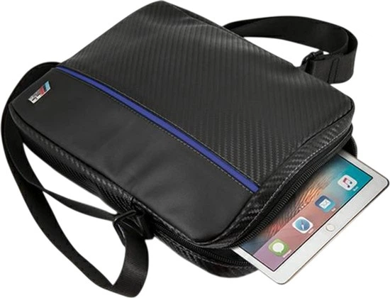 Сумка для планшета BMW Carbon & Blue Stripe 10" Black (BMTB10CAPNBK) - зображення 4