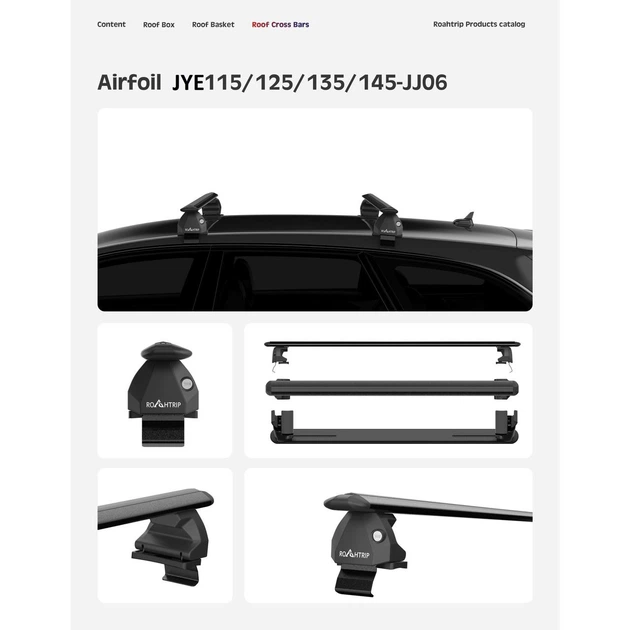 Поперечины на плоскую крышу 135 см Roahtrip Heavy-duty JYE135-JJ06 - изображение 5