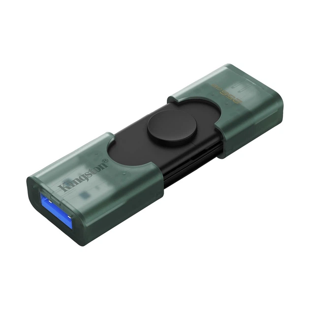 Флешка Kingston DataTraveler Duo 256GB USB3.2 Type-C Green (DTDEG2/256GB) - Фото 2 Флешка Kingston DataTraveler Duo 256GB USB3.2 Type-C Green (DTDEG2/256GB) - изображение 2