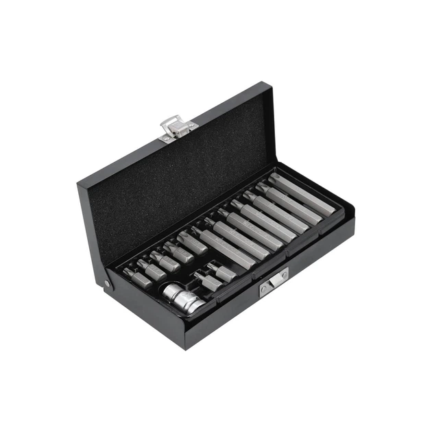 Набор насадок отверточных Yato TORX SECURITY Т20-55 с переходником 1/2" 15 предметов (YT-0417) - Фото 3 Набор насадок отверточных Yato TORX SECURITY Т20-55 с переходником 1/2" 15 предметов (YT-0417) - изображение 3
