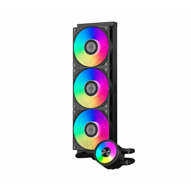 Система водяного охолодження PсCOOLER DA360 PRO ARGB Black (DA360Pro-BKAWXL-GL) - зображення 2