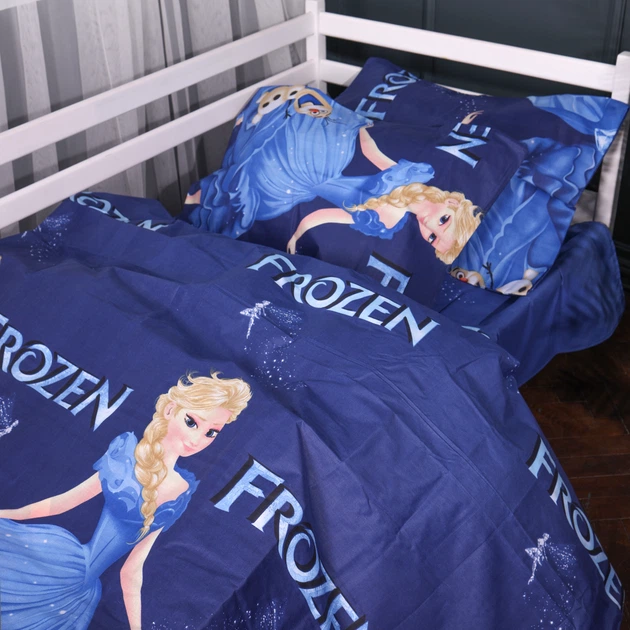 Простынь MirSon Бязь 17-0892 Frozen Magic 150 х 220 см (2200012390559) - изображение 4