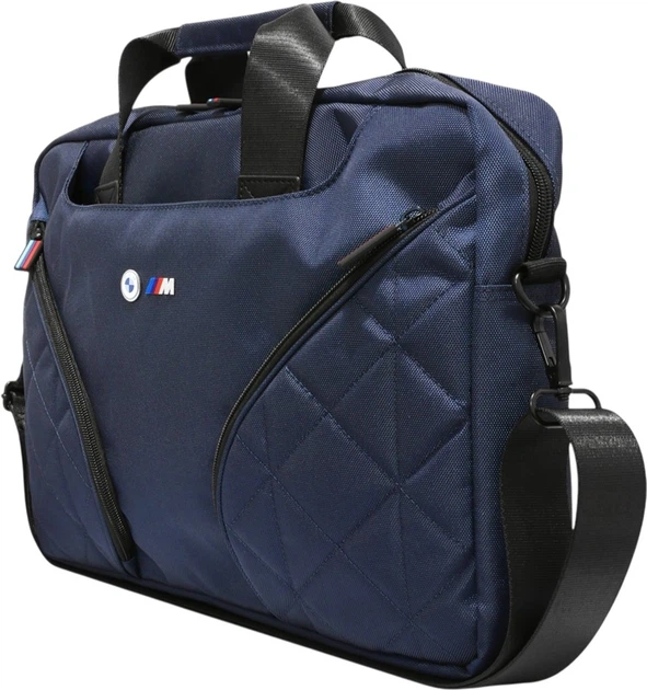 Torba na laptopa BMW Nylon Pockets & Metal Logo 16" Navy (BMCB15PNYPOV) - obraz 2
