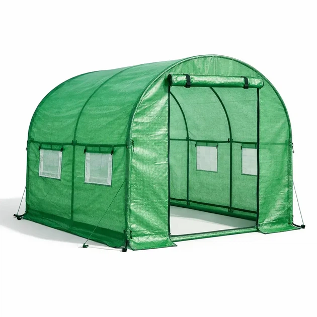 Садовая теплица парник Helper HP 1074 2,5x2x2 м 5 м² для огорода и дачи теплица для овощей рассады цветов парник надежный тепличный домик для выращивания овощей зелени и декоративных растений на участке - изображение 2