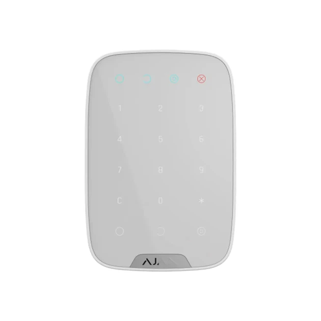 Беспроводная сенсорная клавиатура Ajax KeyPad (White) - Фото 1 Беспроводная сенсорная клавиатура Ajax KeyPad (White) - изображение 1
