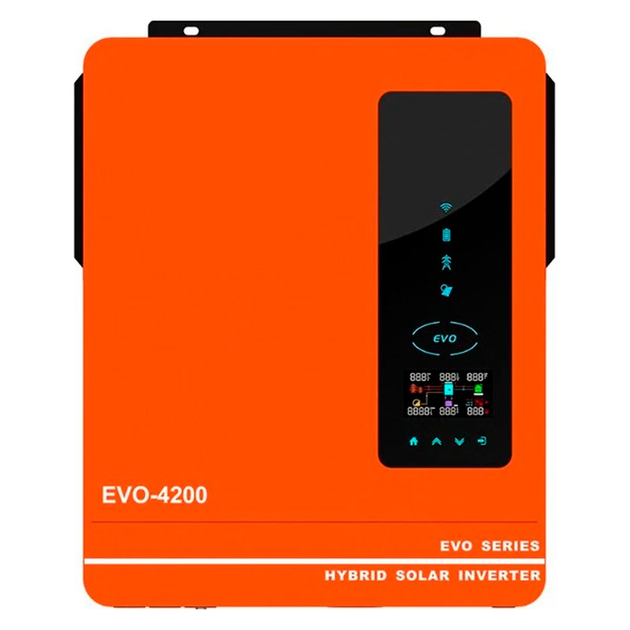 Гібридний інвертор ANERN AN-SCI-EVO-4200, 4200 Вт, 24 В, MPPT 120 А, чиста синусоїда - Фото 2 Гібридний інвертор ANERN AN-SCI-EVO-4200, 4200 Вт, 24 В, MPPT 120 А, чиста синусоїда - зображення 2
