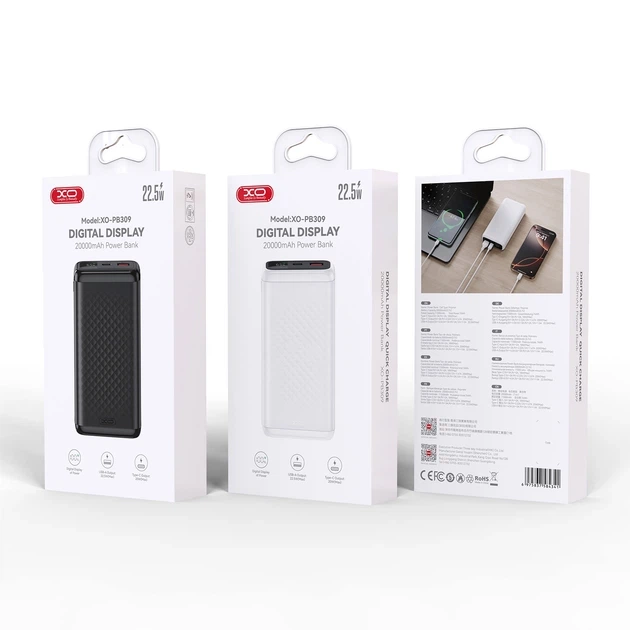 УМБ XO PB309 20000mAh 22.5W White (PB309.white) - изображение 5