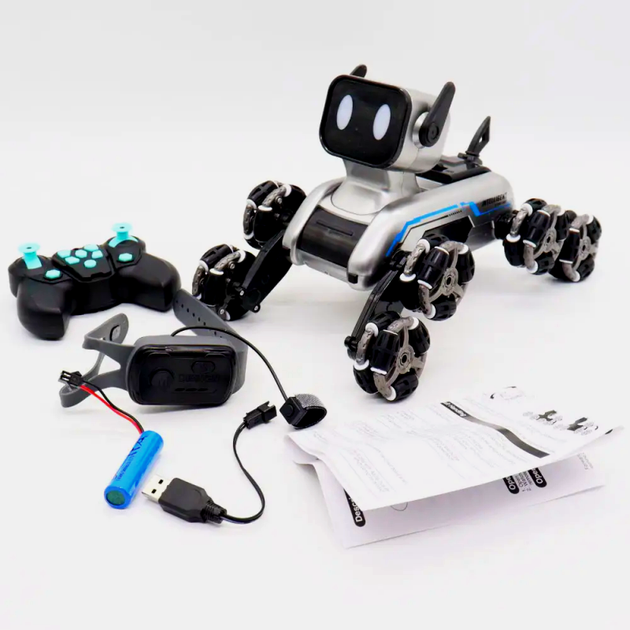Робот собака восьмиколісний трюковий Stunt eight-wheel robot dog - зображення 9