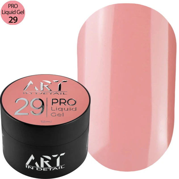 Гель для нарощування нігтів ART PRO Liquid Builder Gel №29 30 мл - Фото 1 Гель для нарощування нігтів ART PRO Liquid Builder Gel №29 30 мл - изображение 1