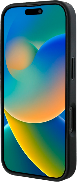 Панель Karl Lagerfeld Grained Pattern & Logo MagSafe для iPhone 16 Pro Black (3666339463328) - зображення 4