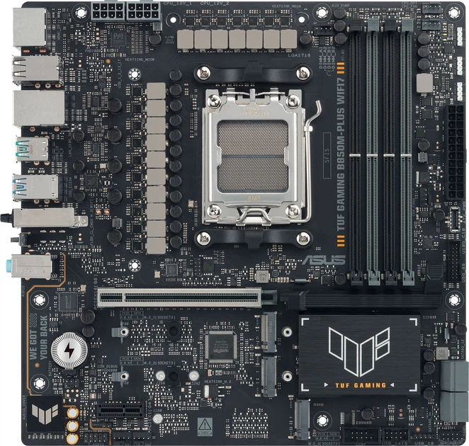Материнська плата Asus TUF Gaming B850M-PLUS WIFI7 (sAM5, AMD B850, PCI-Ex16) - зображення 5