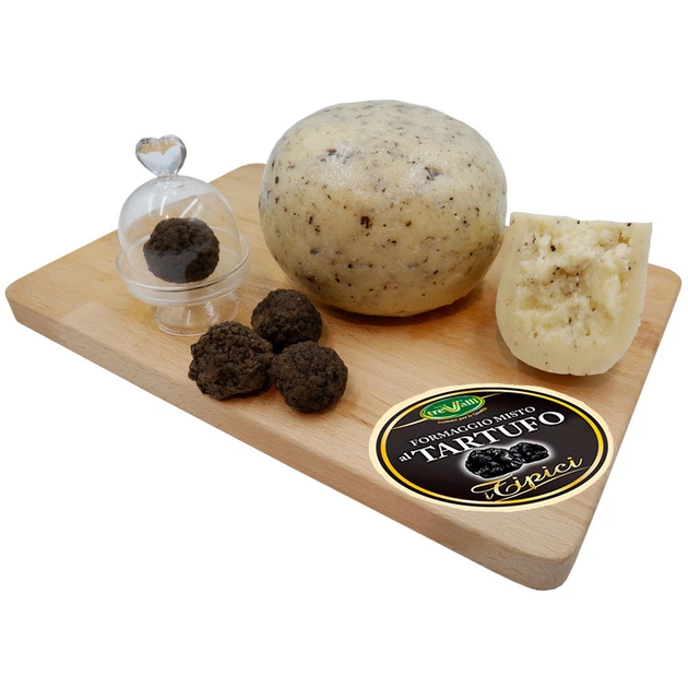 Сир з Чорним Трюфелем Trevalli Formaggio Misto al Tartufo i Tipici 180 г - зображення 6