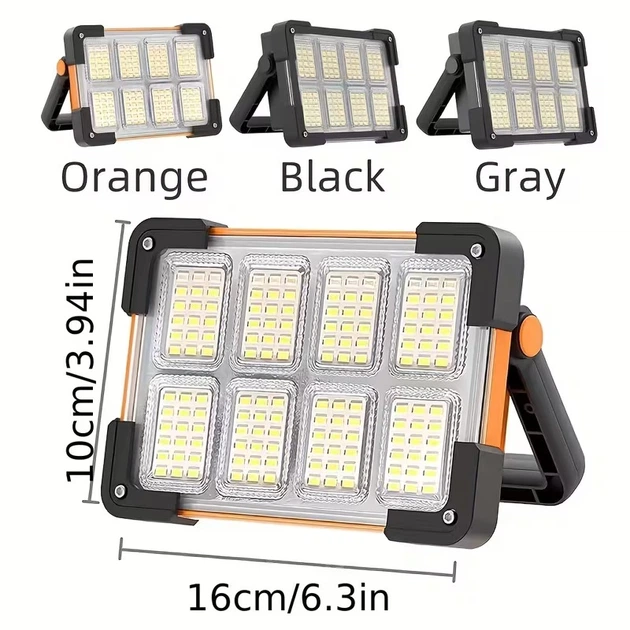Прожектор повербанк Led USB, сонячна панель, аварійне освітлення, освітлення для ремонту будинків, автомобілів, кемпінговий ліхтар, інше - Фото 3 Прожектор повербанк Led USB, сонячна панель, аварійне освітлення, освітлення для ремонту будинків, автомобілів, кемпінговий ліхтар, інше - изображение 3