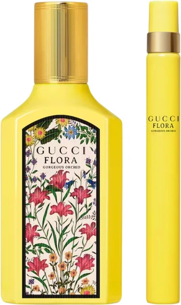Подарунковий набір для жінок Gucci Flora Gorgeous Orchid Парфумована вода 50 мл + Парфумована вода 10 мл (3616305278319) - зображення 2