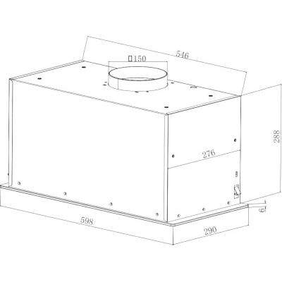 Вытяжка кухонная Hansa OMP6555BGH - изображение 2