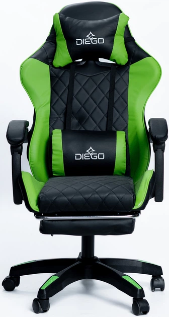Кресло геймерское DIEGO Phantom RS Black-Green - изображение 5