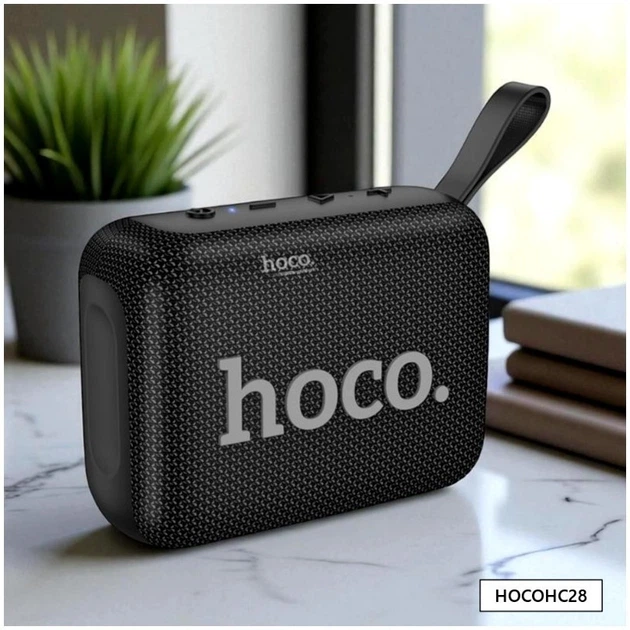 Портативная Bluetooth-колонка Hoco HC28 Melody черная противоударная спортивная колонка - изображение 9