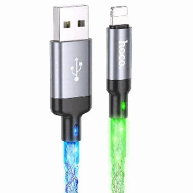 Кабель Lightning 2.4A Hoco U112 для iPhone та iPad зарядка та синхронізація 1 метр білий - зображення 8