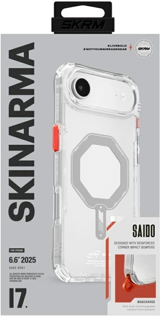 Панель SkinArma Saido Magnetic Charging для Apple iPhone Air Clear (8886461248449) - зображення 4