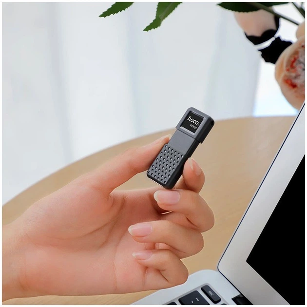Флеш-накопитель Hoco UD6 Intelligent 64GB противоударный магнитный черный - Фото 2 Флеш-накопитель Hoco UD6 Intelligent 64GB противоударный магнитный черный - изображение 2