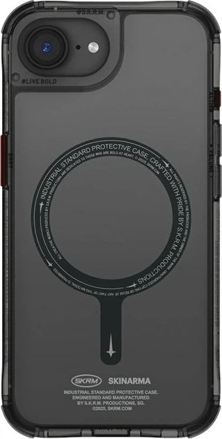 Etui SkinArma Saido MagSafe do Apple iPhone 16e Black (8886461247725) - obraz 1