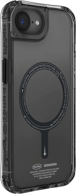 Etui SkinArma Saido MagSafe do Apple iPhone 16e Black (8886461247725) - obraz 3
