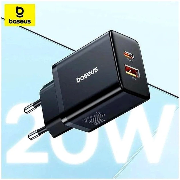 Зарядное устройство Baseus Super Si Pro Quick Charger 30W USB Type-A USB Type-C Белый - изображение 8
