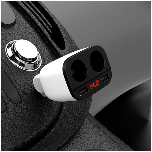 Автомобільний зарядний пристрій Hoco Z28 2× USB Type-A 3.1 для авто - Фото 7 Автомобільний зарядний пристрій Hoco Z28 2× USB Type-A 3.1 для авто - зображення 7