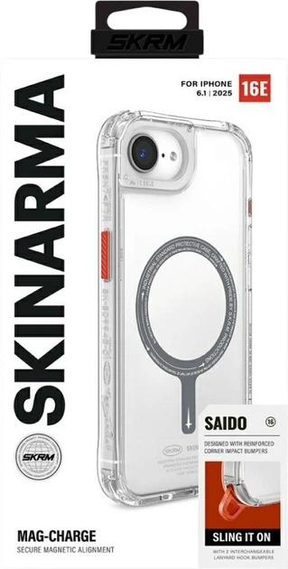 Etui SkinArma Saido MagSafe do Apple iPhone 16e Clear (8886461247718) - obraz 5