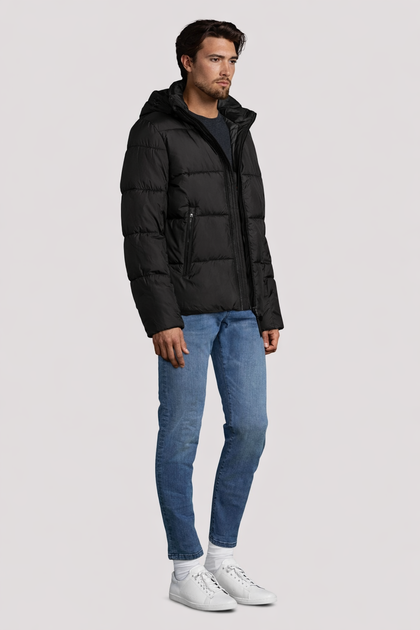 Зимова куртка Пуффер Tom Tailor Чоловічий Чорний (1039770 black L) - зображення 2