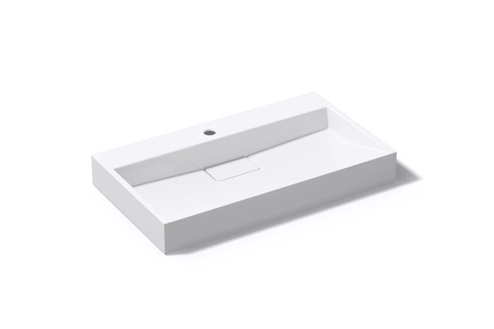 Умывальник VBI Este подвесной с отверстием под смеситель 80x46 см white VBI-019913 - изображение 4