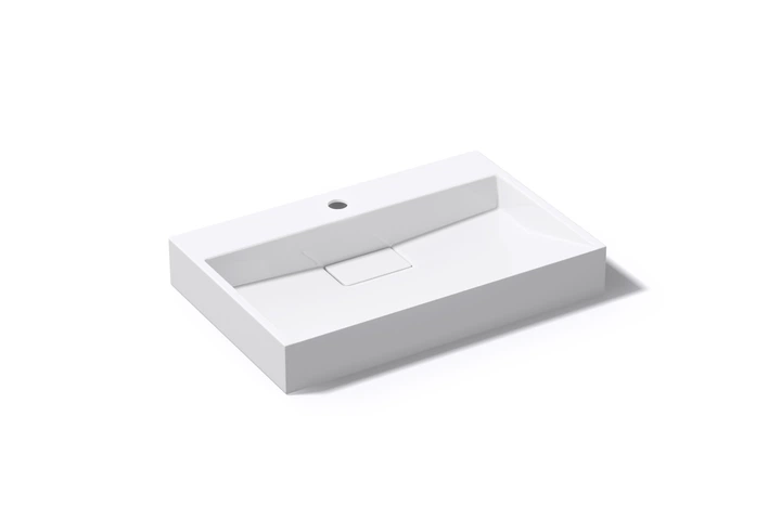 Умывальник VBI Este подвесной с отверстием под смеситель 70x46 см white VBI-019909 - Фото 4 Умывальник VBI Este подвесной с отверстием под смеситель 70x46 см white VBI-019909 - изображение 4