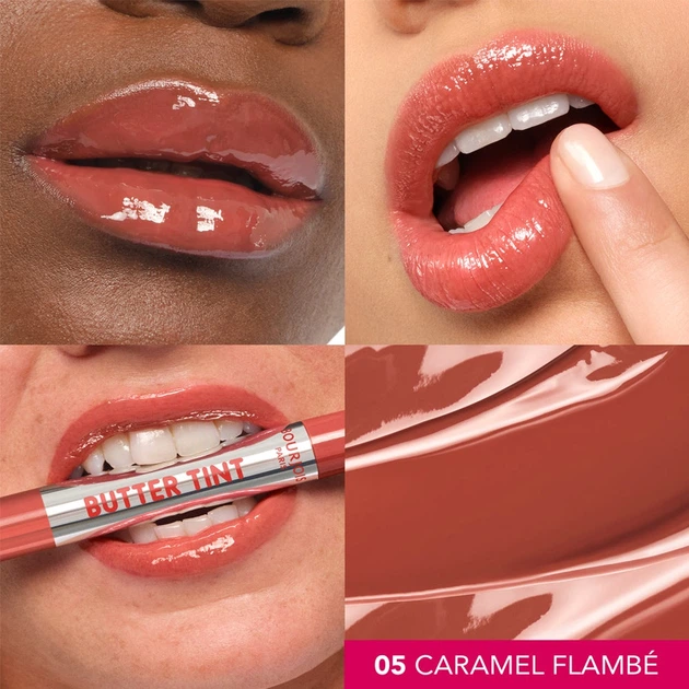 Тінт для губ Bourjois Butter Tint Lip Glaze стійкий 05 Caramel Flambe 2 г (3616306383043) - зображення 4