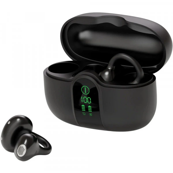 Беспроводные наушники TWS Blackview AirBuds 15 с LED-дисплеем и микрофоном Shadow Black (6931548325956) - Фото 5 Беспроводные наушники TWS Blackview AirBuds 15 с LED-дисплеем и микрофоном Shadow Black (6931548325956) - изображение 5
